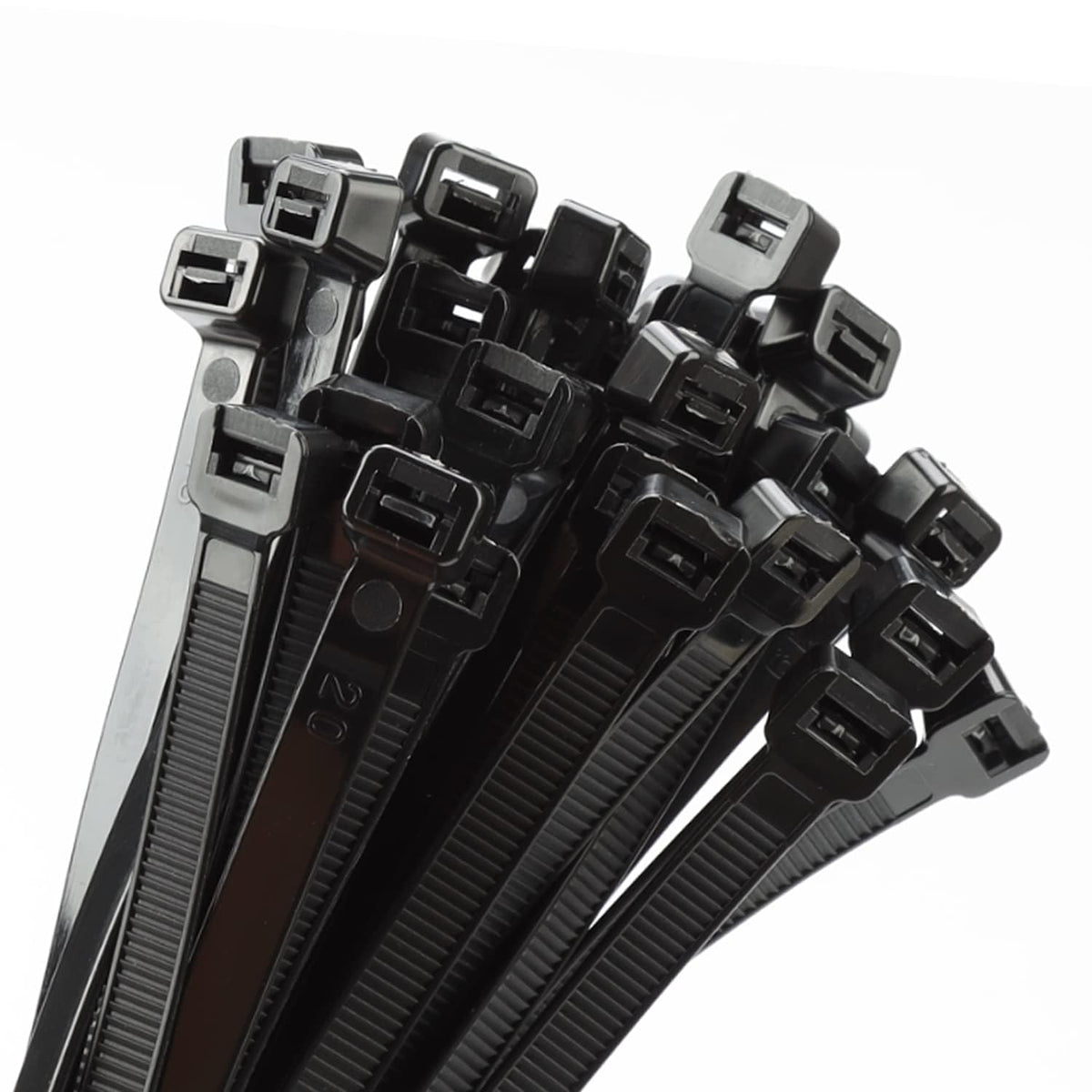 Armpow 18 inch Black Zip Ties Heavy Duty 100 PACK, 220 LBS Ultra Exclusive Strong Plastic Wire Ties, Large Cable Ties Extra Long Tie Wraps, Indoor and Outdoor UV Resistant