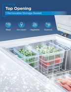 BLACK+DECKER 2.0 Cu. Ft. Compact Chest Freezer, BCFK206, White
