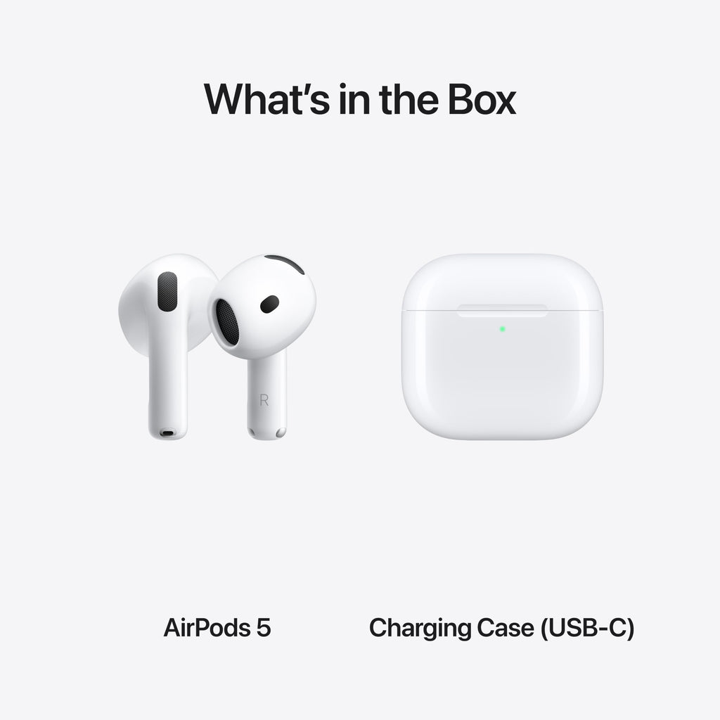 Apple AirPods 5 Wireless Earbuds with AppleCare+ (2 years)