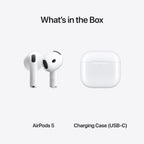 Apple AirPods 5 Wireless Earbuds with AppleCare+ (2 years)