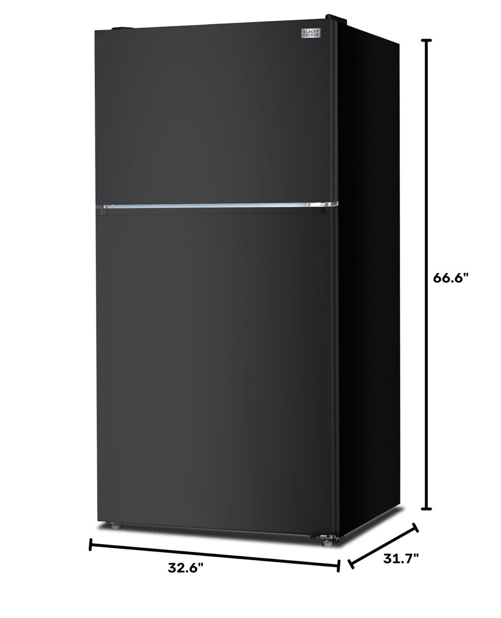 BLACK+DECKER 18.1 Cu. Ft. Top Mount Refrigerator with Ice Maker, BR1810HIMB