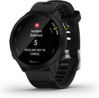 Garmin Forerunner 55 Easy to Use Lightweight GPS Running Smartwatch, Running and Training Guidance, Safety and Tracking Features included