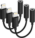 Apple MFi Certified 1 Pack Lightning to 3.5 mm Headphone Jack Adapter for iPhone, iPhone Aux Adapter Converter Dongle Audio Cable Compatible with iPhone 14 13 12 11 X XS 8 7 Black