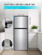 BLACK+DECKER 18.1 Cu. Ft. Top Mount Refrigerator with Ice Maker, BR1810HIMB