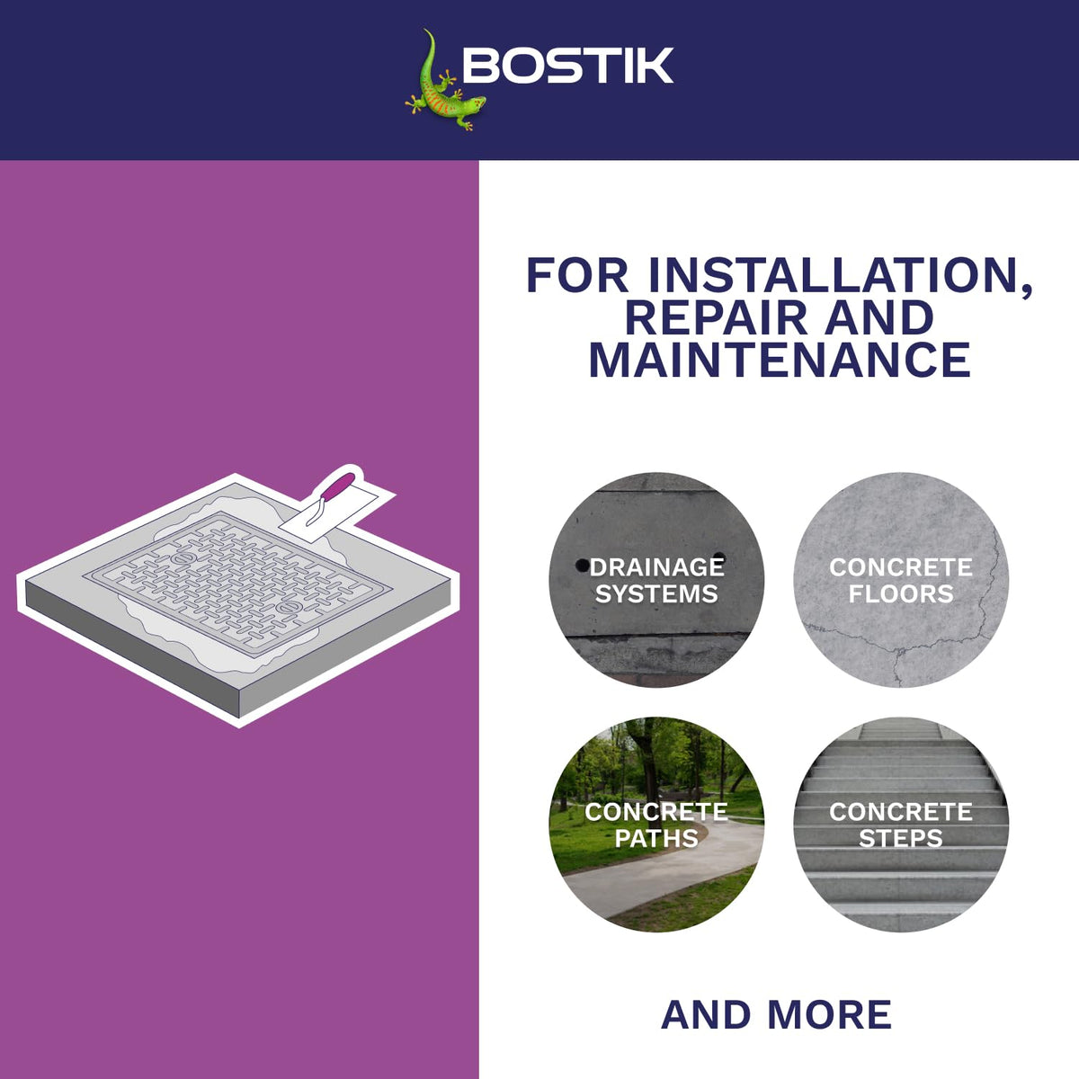 Bostik Rapid Setting Cement 2.5kg - Fast-Setting