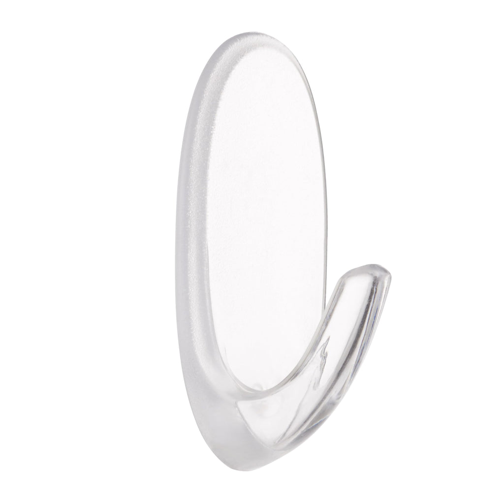 Command Medium Hooks, Clear, 2 Hooks and 4 Adhesive Strips