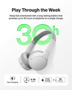Belkin SoundForm Mini Kids Headphones, Wireless & Wired, 30H Playtime, Case