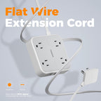 TESSAN PD 20W Surge Protector Extension Cord 5Ft, Flat Plug Power Strip
