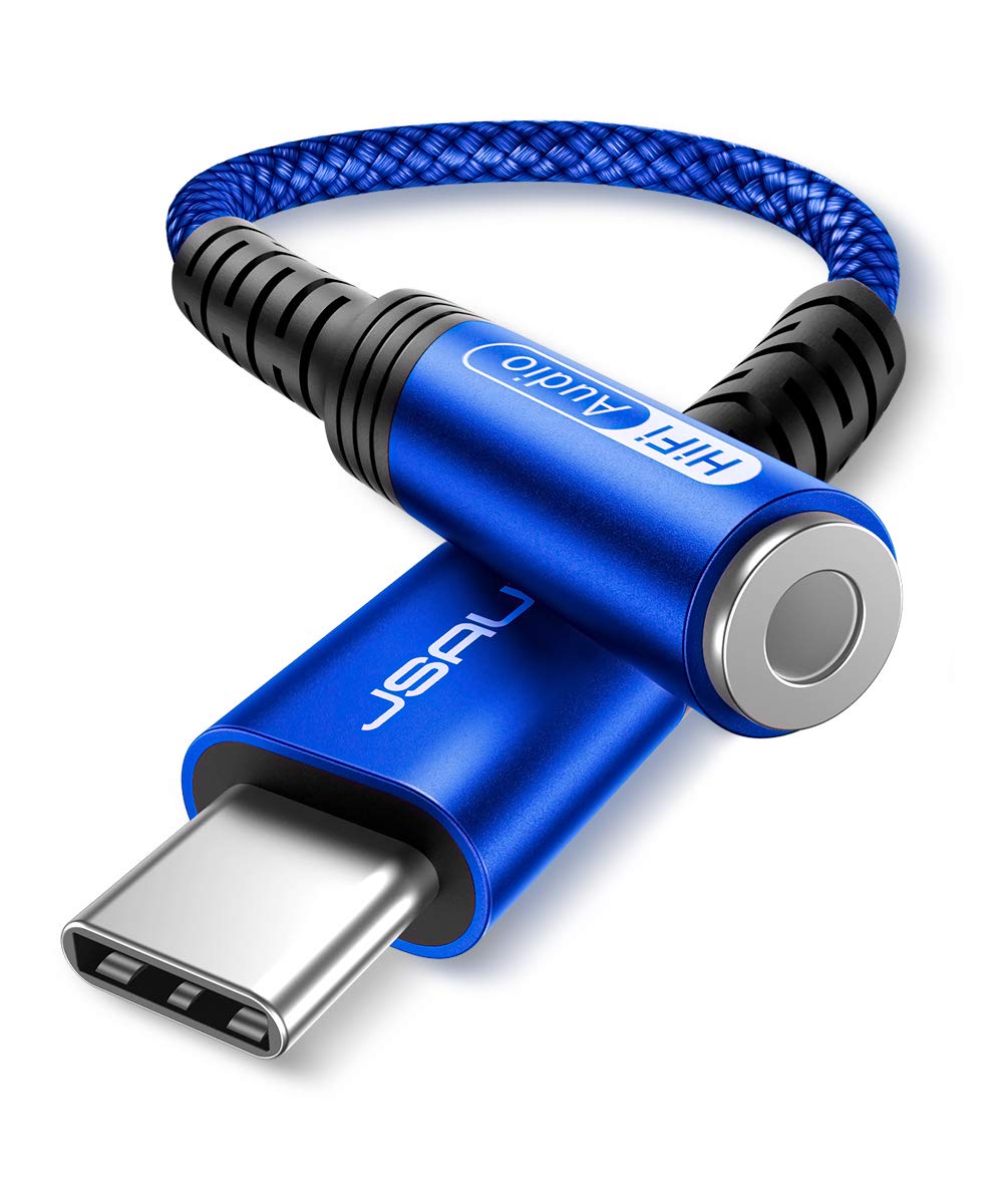 JSAUX 2-Pack USB C to 3.5mm AUX Audio Adapter for iPhone 17, Galaxy S25