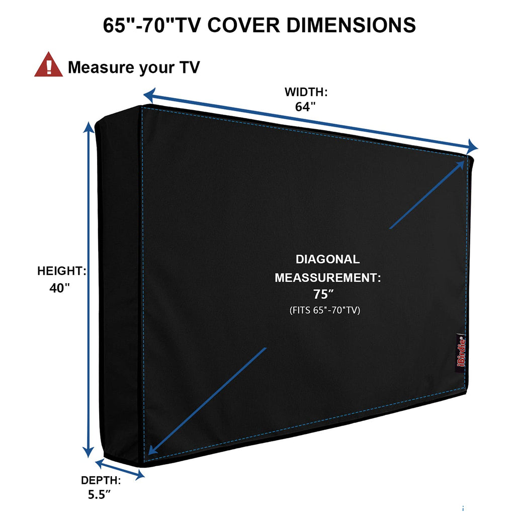 iBirdie Outdoor TV Cover 52 to 55 inch Weatherproof and Waterproof