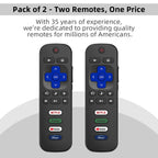 Rechargeable TV Remote for Samsung Smart TVs, Replacement for All 2019-2026 Samsung TV Remote Control with Voice Control. USB-C Fast Charging. Solar Charging. 2-Year Warranty.