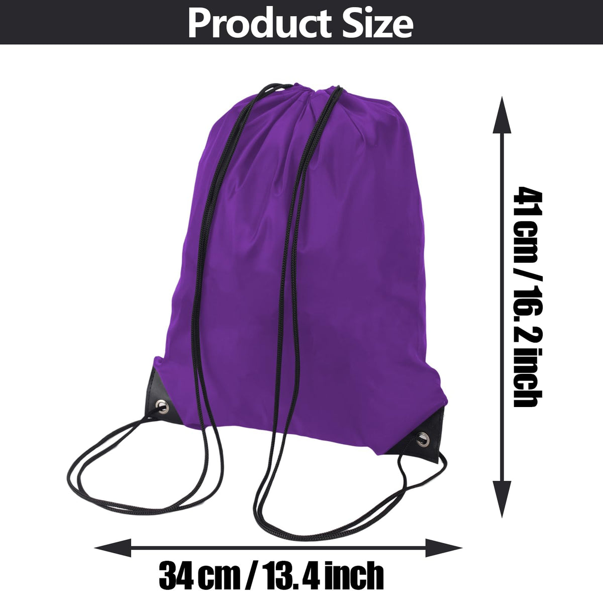 Drawstring Bags for Kids Adults - Swim Gym Sports School Travel Bag