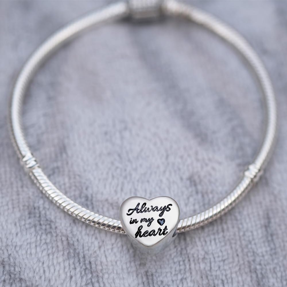 2Burned Custom Personalised Stainless Steel 316 Love Heart Photo Charm