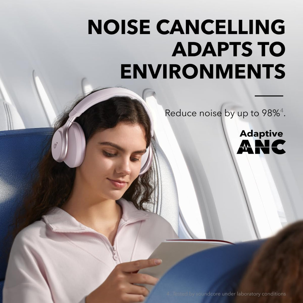 Soundcore Anker Space 2 Bluetooth 6.1 Over-Ear Headphones, Travel-Ready