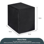 Commercial Ice Maker Cover, Universal Waterproof Shield for Appliances in Home, Garage and Office, Black
