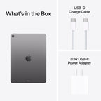 Apple iPad Air 11-inch (M4): Liquid Retina Display, 128GB, 12MP Front/Back Camera, Wi-Fi 7 with Apple N1, Touch ID, All-Day Battery Life — Space Gray with AppleCare+ (2 years)