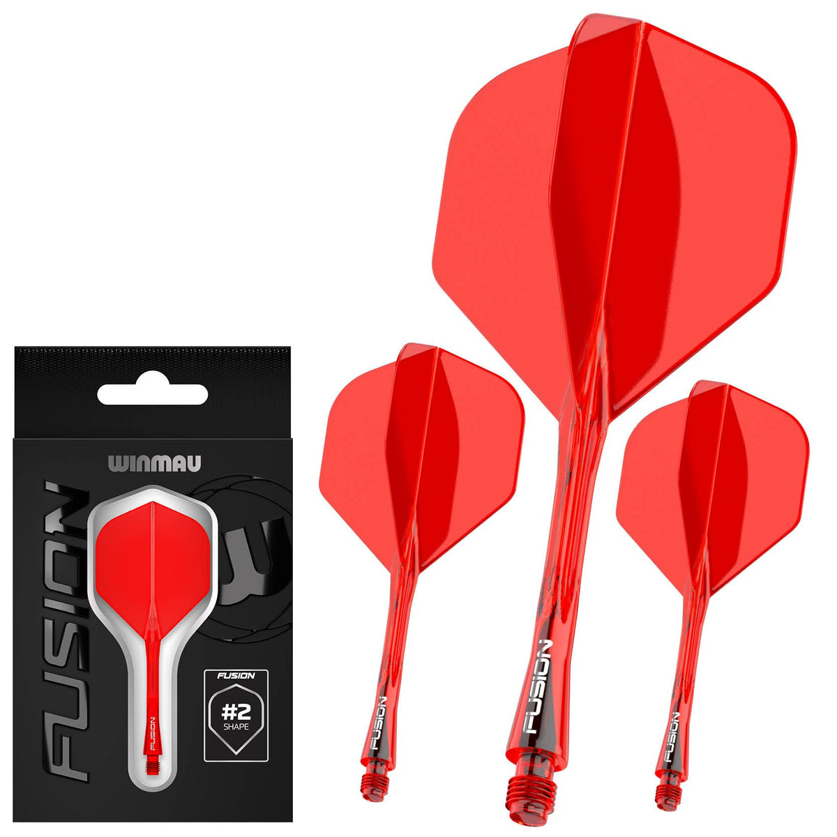 WINMAU | Fusion Integrated Dart Flights & Dart Stems | No.2