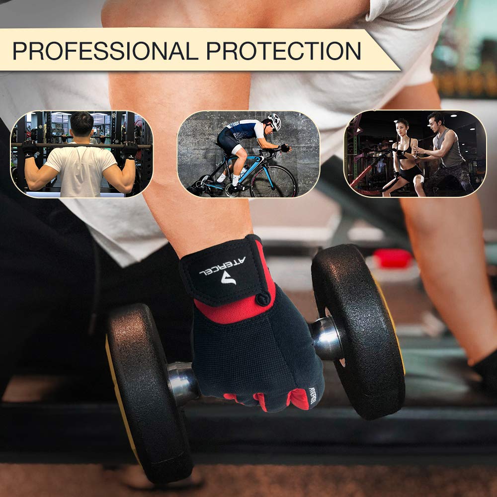 ATERCEL Weight Lifting Gloves, Gym Gloves Men Women