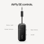 Twelve South AirFly SE, Bluetooth Wireless Audio Transmitter Adapter, White