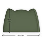 OHMO Silicone Cat Food Mat for Food&Water Bowls, 46x25cm, Honey
