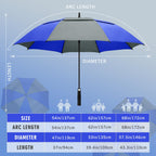 ZOMAKE Golf Umbrella Windproof and Rainproof Large