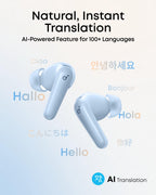 Soundcore P31i by Anker Translation Earbuds with Real-Time Adaptive ANC