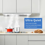 Range Hood Insert 30 inch,Stainless Steel Kitchen Vent Hood 600CFM,Built-in Kitchen Stove Hood w/Front Button Controls and Front LED Lights,Baffle Filters,Ducted/ductless Convertible Duct