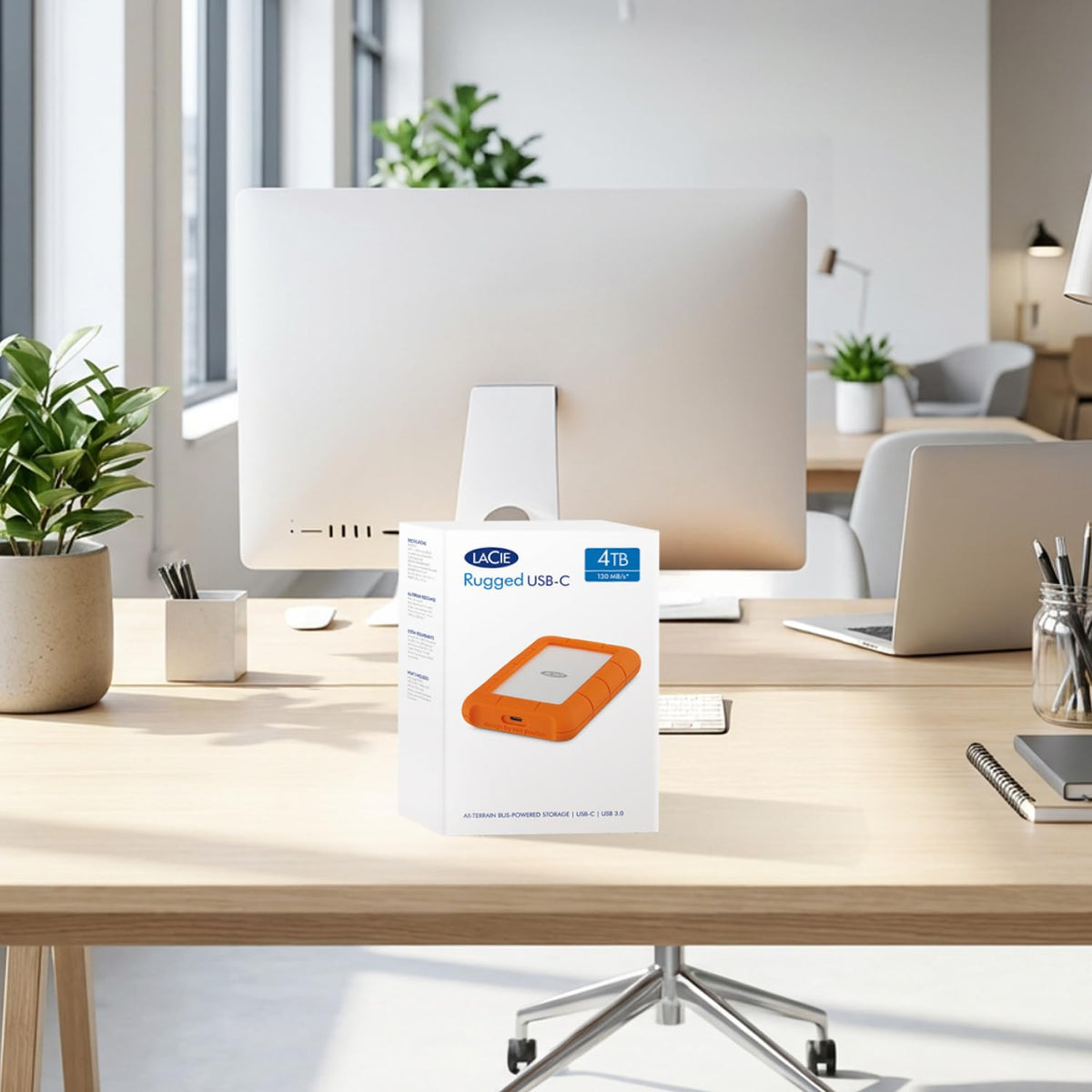 LaCie 5TB Rugged Portable Hard Drive | USB-C (STFR5000800)