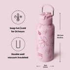 BOTTLE BOTTLE Stainless Steel Bottle with Straw and Pill Box