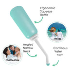 Portable Bidet 2 Pack, RUFCRIL 500ml Peri Bottle Postpartum, Boilable TPE