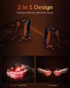 Hand Warmers 2 Pack, Rechargeable Hand Warmer with 20Hrs Warmth Time, Electric Hand Warmers 3 Levels Heating, Portable Handwarmers for Pockets and Gloves in Cold Winter, Gifts for Christmas