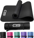 OZE SPORTS Yoga Mat, NBR Foam, Extra Thick, Non-Slip, High Density, Large, for Pilates, Gymnastics, HiiT and Fitness, with Free Carry Strap