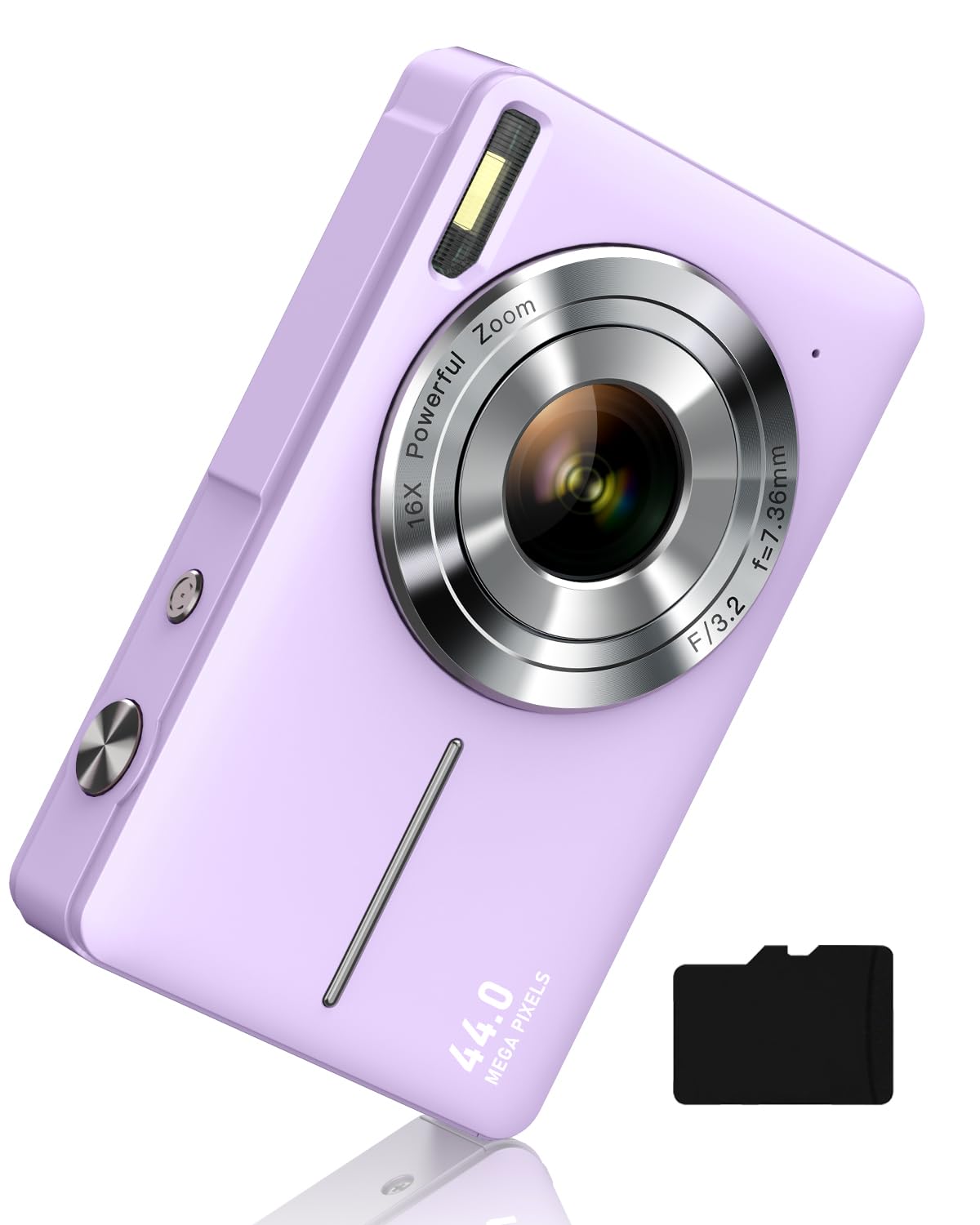 Camkory Digital Camera FHD 1080P with 32G Card 16X Zoom Easy for Kids Pink
