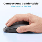 cimetech Wireless Mouse for Laptop, Portable Slim Silent Design for Left & Right Hand Users, Storable Nano Receiver, 800-1600 DPI, 2.4G Compact Computer Mice for MacBook, PC, Windows, Chromebook