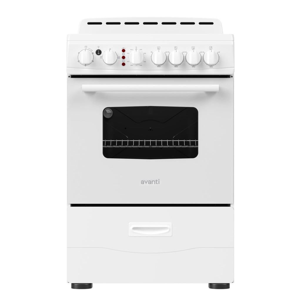 Avanti 20-Inch Freestanding Electric Range with Ceramic Glass Cooktop, in Black (CERU200P1B)