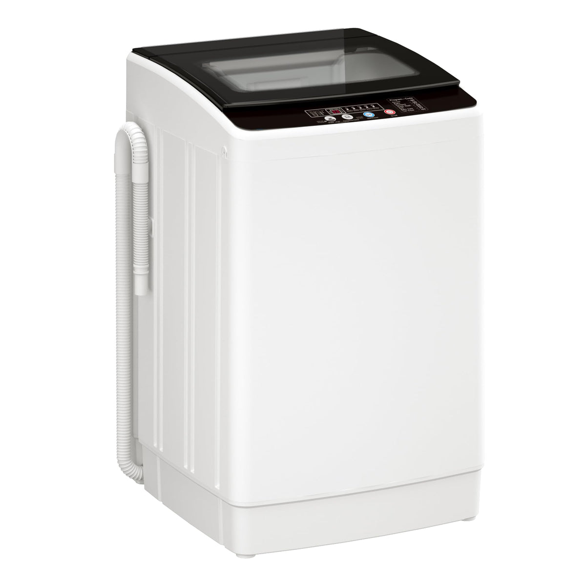 Auertech 18 lbs Portable Washing Machine, Fully Automatic Portable Washer with LED Display, 7 Wash Cycles, 4 Water Levels, Top Load Washing Machine for Apartment, RV, Dorm, Home