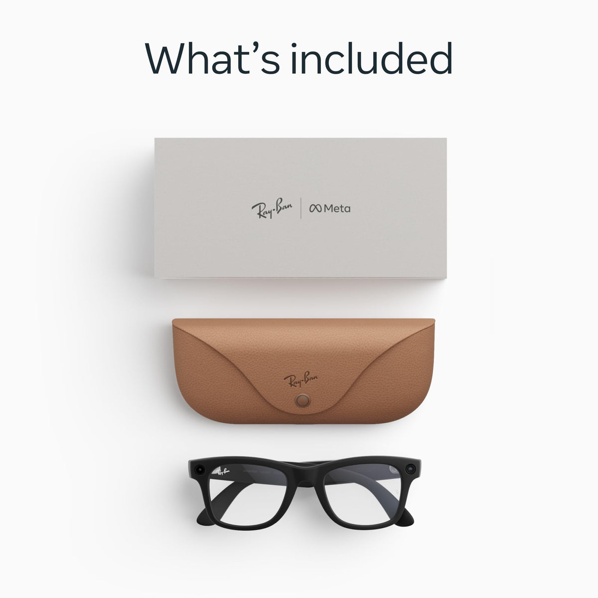 Ray-Ban Meta (Gen 2) Wayfarer, Matte Black, Clear lenses