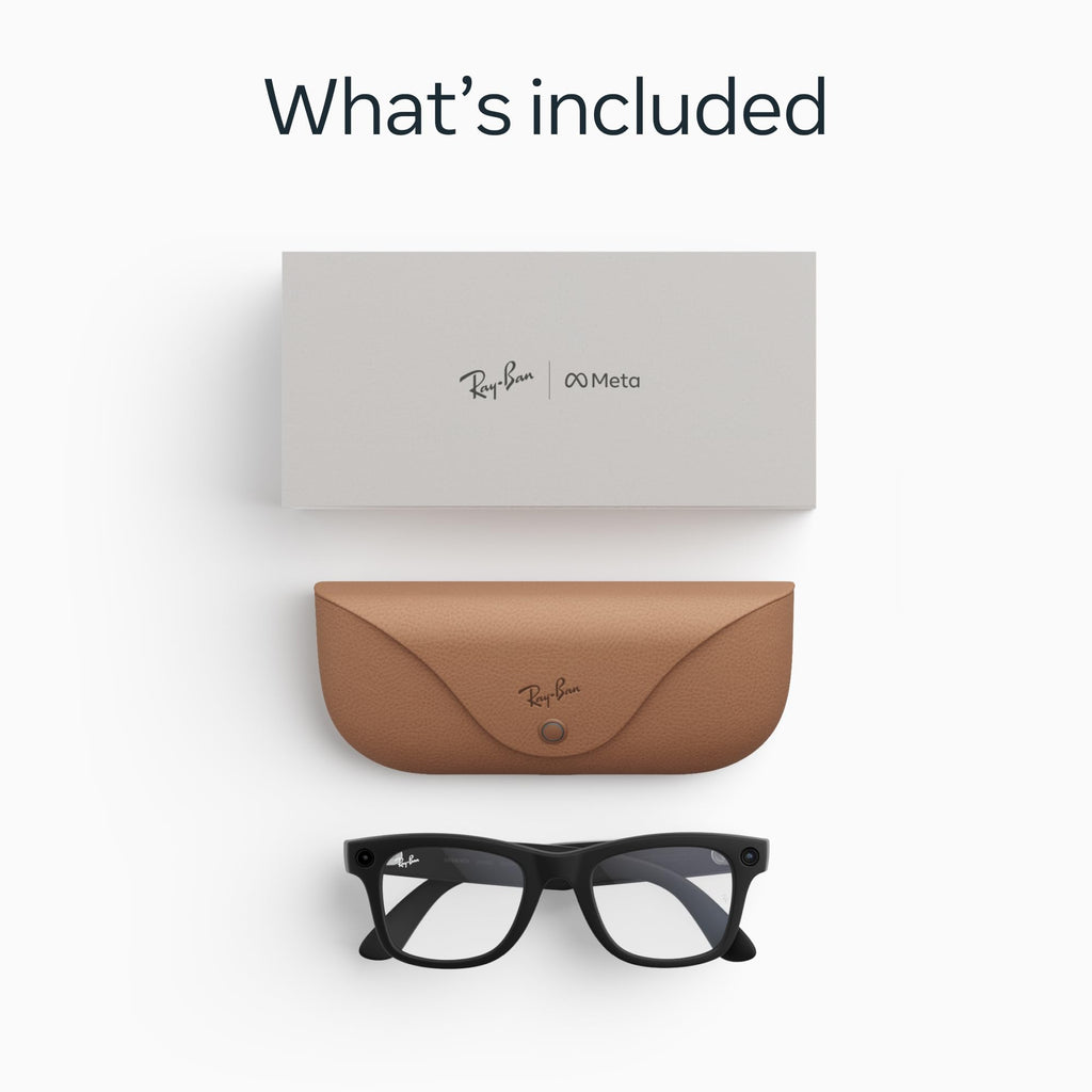 Ray-Ban Meta (Gen 2) Wayfarer, Matte Black, Clear lenses