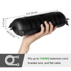 [3 Pack] Flemoon Outdoor Extension Cord Safety Cover with Waterproof Seal