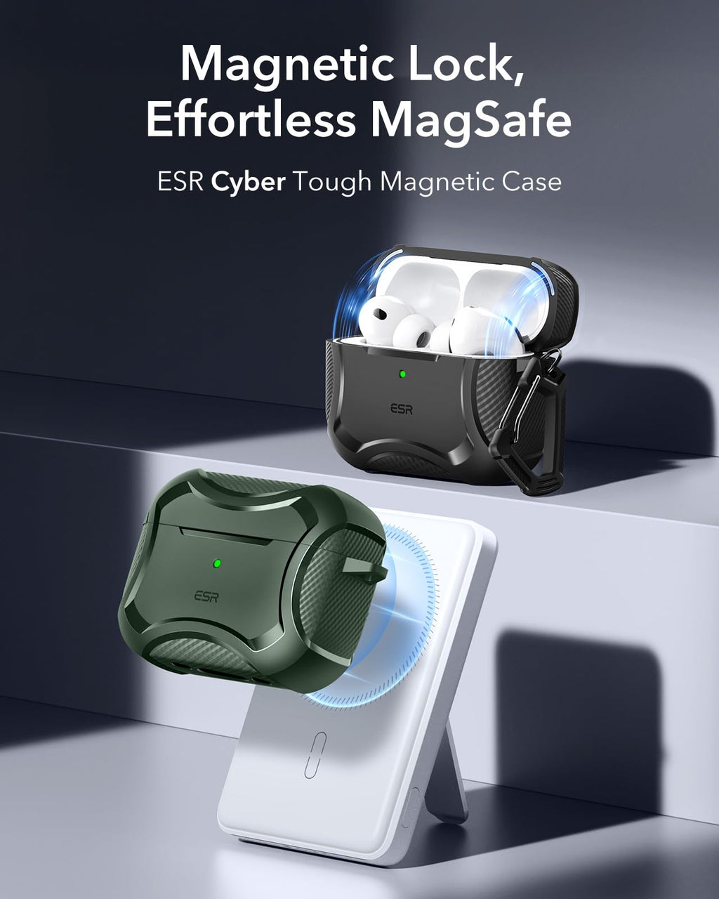 ESR for AirPods Pro 2 Case, Compatible with MagSafe, Navy Blue