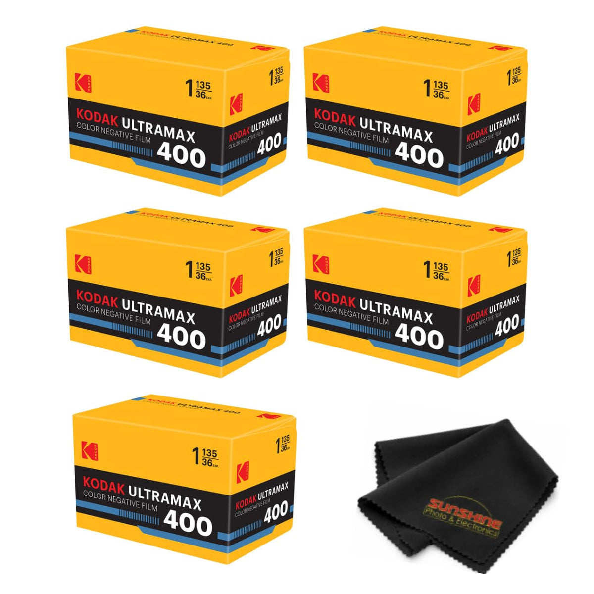 Kodak Ultramax 400 Color Print Film 36 Exp. 35mm DX 400 135-36 (108 Pics) (Pack of 3), Basic