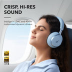 Soundcore Anker Space 2 Bluetooth 6.1 Over-Ear Headphones, Travel-Ready