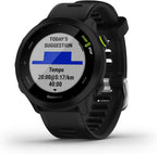 Garmin Forerunner 55 Easy to Use Lightweight GPS Running Smartwatch, Running and Training Guidance, Safety and Tracking Features included