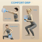 SPORTNOW 4/6/8/10/12kg Soft Kettlebell with Non Slip Handle Grey
