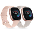AK Straps for Fitbit Sense 2/Fitbit Sense/Fitbit Versa 4/Fitbit Versa 3 Straps for Women Men,Silicone Sport Classic Soft Replacement Straps Compatible with Fitbit Versa 3/Versa 4/Sense/Sense 2