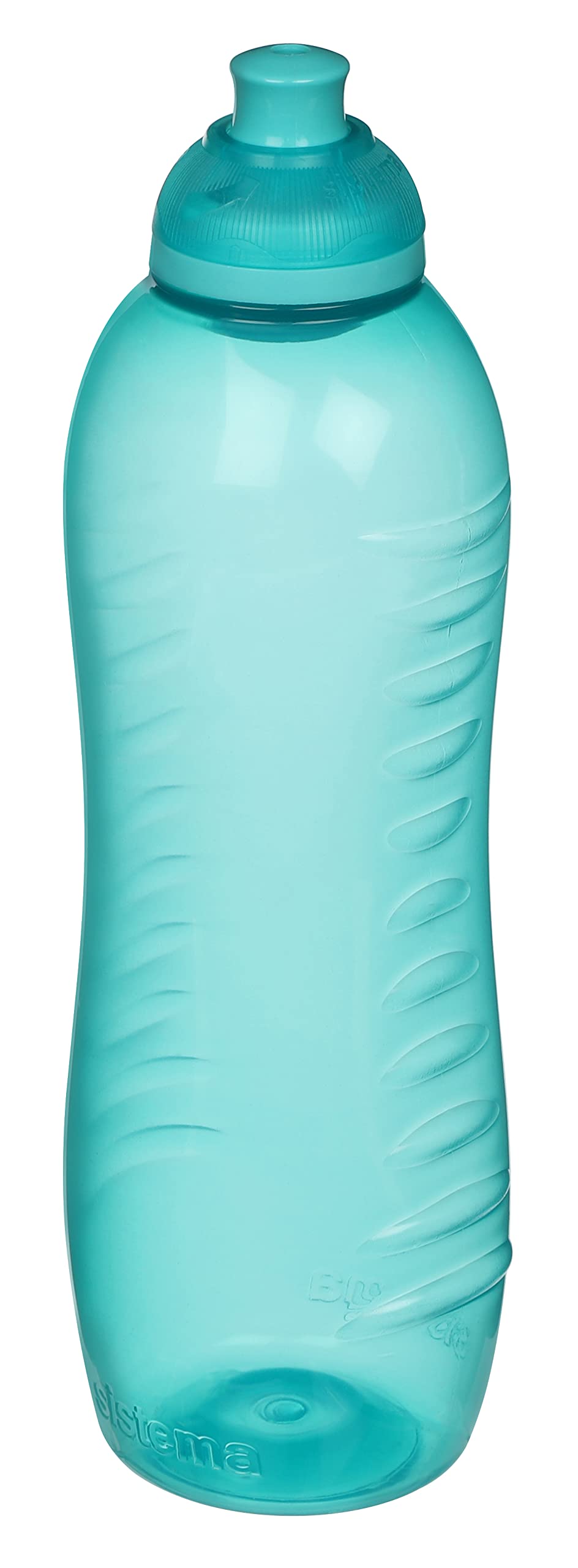 Sistema Squeeze Twist 'n' Sip Sports Water Bottles | 460 ml | Leakproof Kids Water Bottles | BPA-Free | Blue | 4 Count