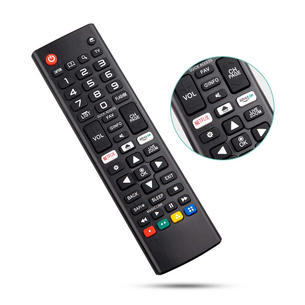 【2-Pack】 for Roku TV Remote,Replacement for TCL,ONN, Hisense Roku TVs