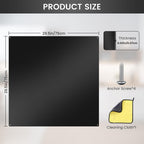 12"x29.5" Stainless Steel Backsplash - Ultra Flat & Easy to Clean, Protect Wall from Splash & Stain - Kitchen Stove Backsplash Panel for Oven & Range Hood with Pre-Drilled Holes