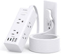 One Beat 10Ft Extension Cord with Multiple Outlets,Flat Plug Power Strip