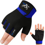 BEAST RAGE Gym Gloves Weight lifting Gloves Training Anti Slip Padded Palm Half Finger Powerlifting Workout Exercise Gloves for Men and Women